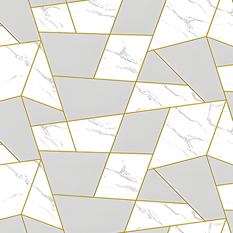Aranyozott geometriai nappali háttér fali dekoráció PET transzferfólia