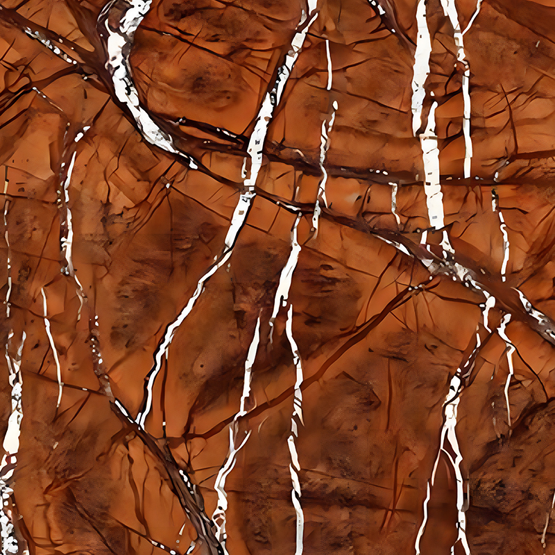 Rainforest Barna texturált fürdőszobai Backsplash dekoráció PET hőátadó fólia